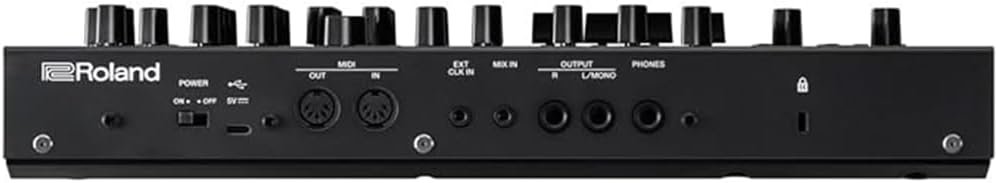 Roland SH-4D Desktop Synthesizer Bundle w/Roland RMIDI-B10 Black Series MIDI Cable and Liquid Audio Polishing Cloth