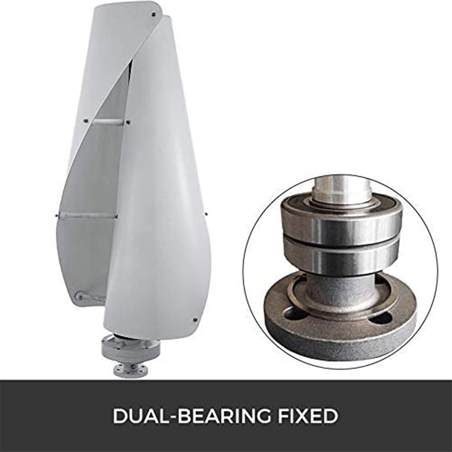 10000W Vertical Axis Wind Turbines Generator Kit, Vertical Axis Wind Turbine with Wind Solar Hybrid Controller for Home Use(12V 24V 48V)