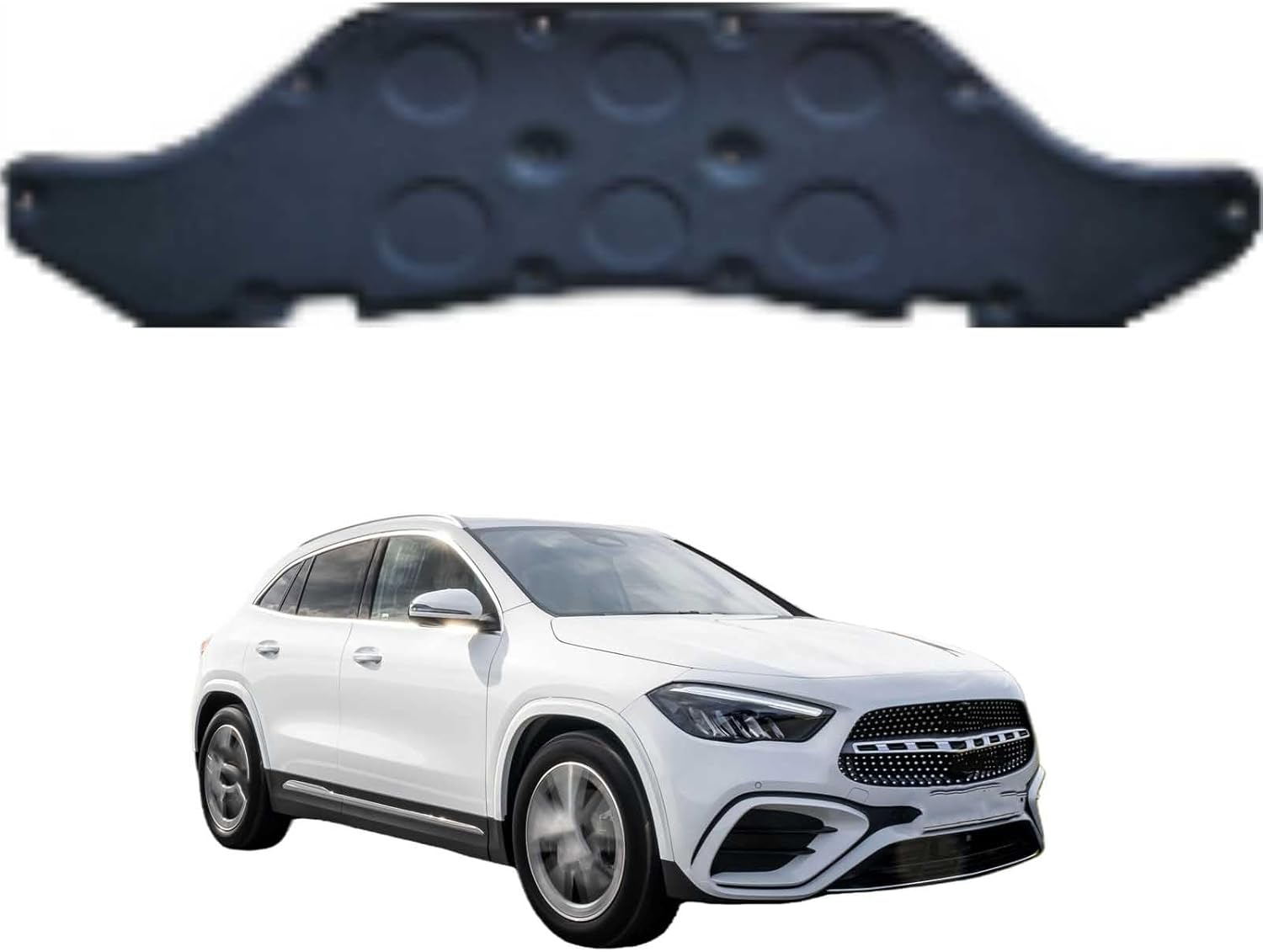 Car Front Hood Engine Sound Pad for Mercedes-Benz GLA W247 2020-2025 OE:A2476829500, Heat Insulation Cotton Mat Cover Soundproof Car Accessories