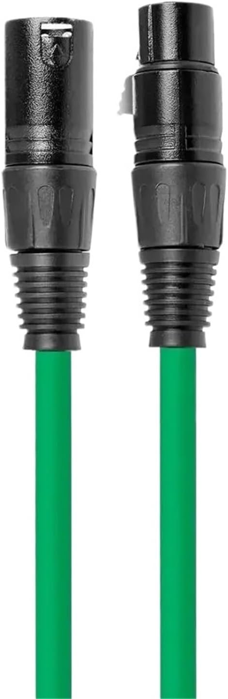 Pro Audio XLR Cable Cord 3Pin Male to Female Balanced Speaker for Microphone Stage Live & Sound Amplifier(Green,7.5 m)