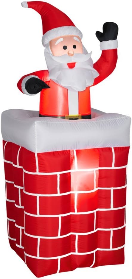 AIRBLOWN SANTA CHIMNEY