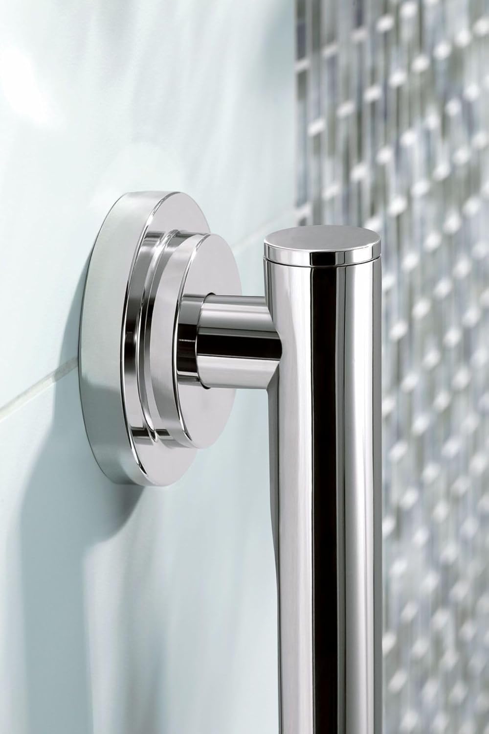 Moen YG0712CH Bathroom Safety 12-Inch Stainless Steel Modern Bathroom Grab Bar, Chrome