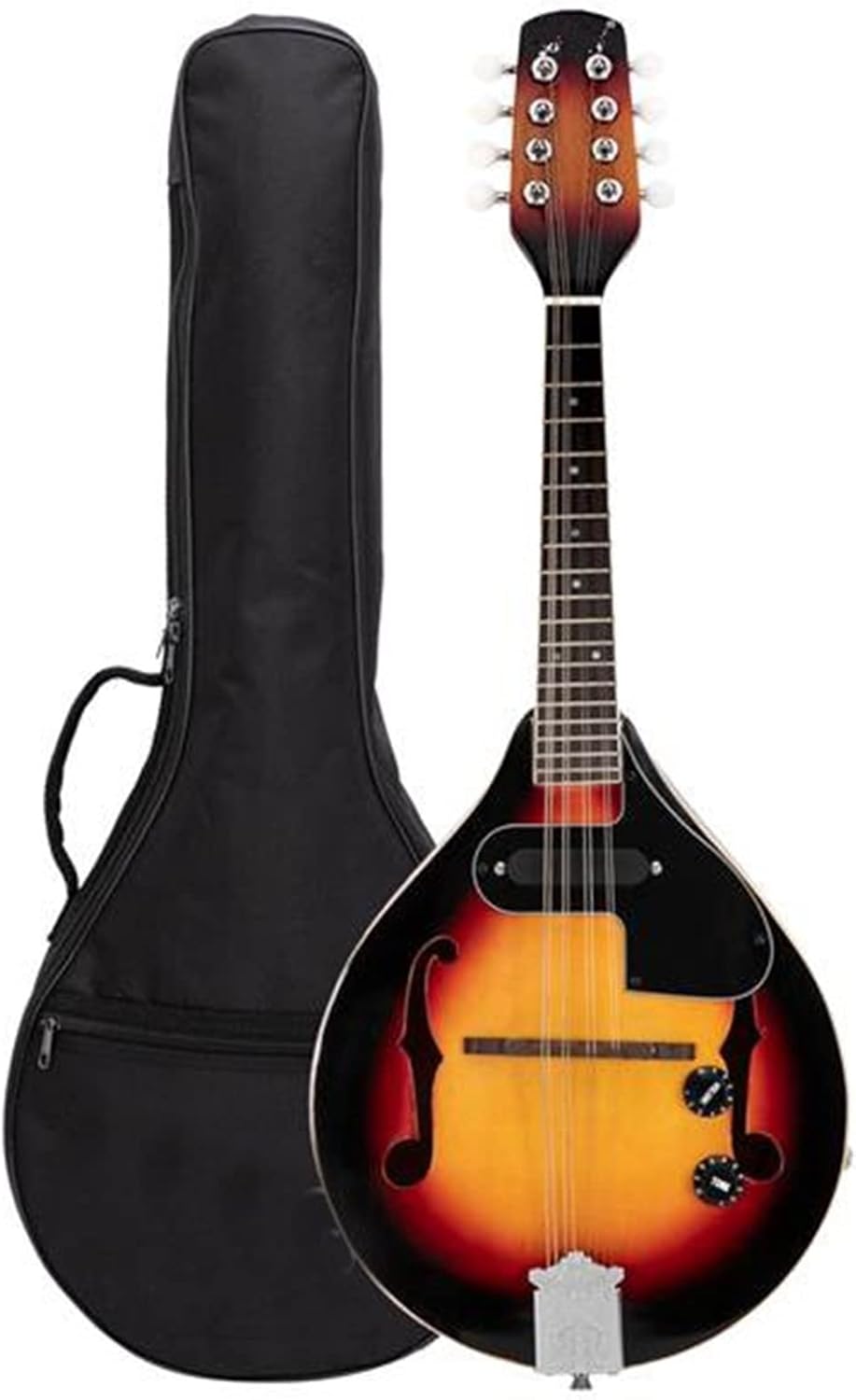 TSTS Mandolin Musical Instrument A Style 8-String Acoustic Electric Mandolin Double Mandolin with Gig Bag for Beginner (Color : 03)