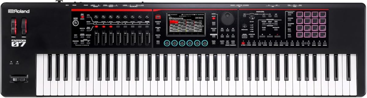 FANTOM-07 brings your creative world together,combining the sonic power and fluid workflow of the top-of-the-line FANTOM series in streamlined instruments that go everywhere your inspiration takes you
