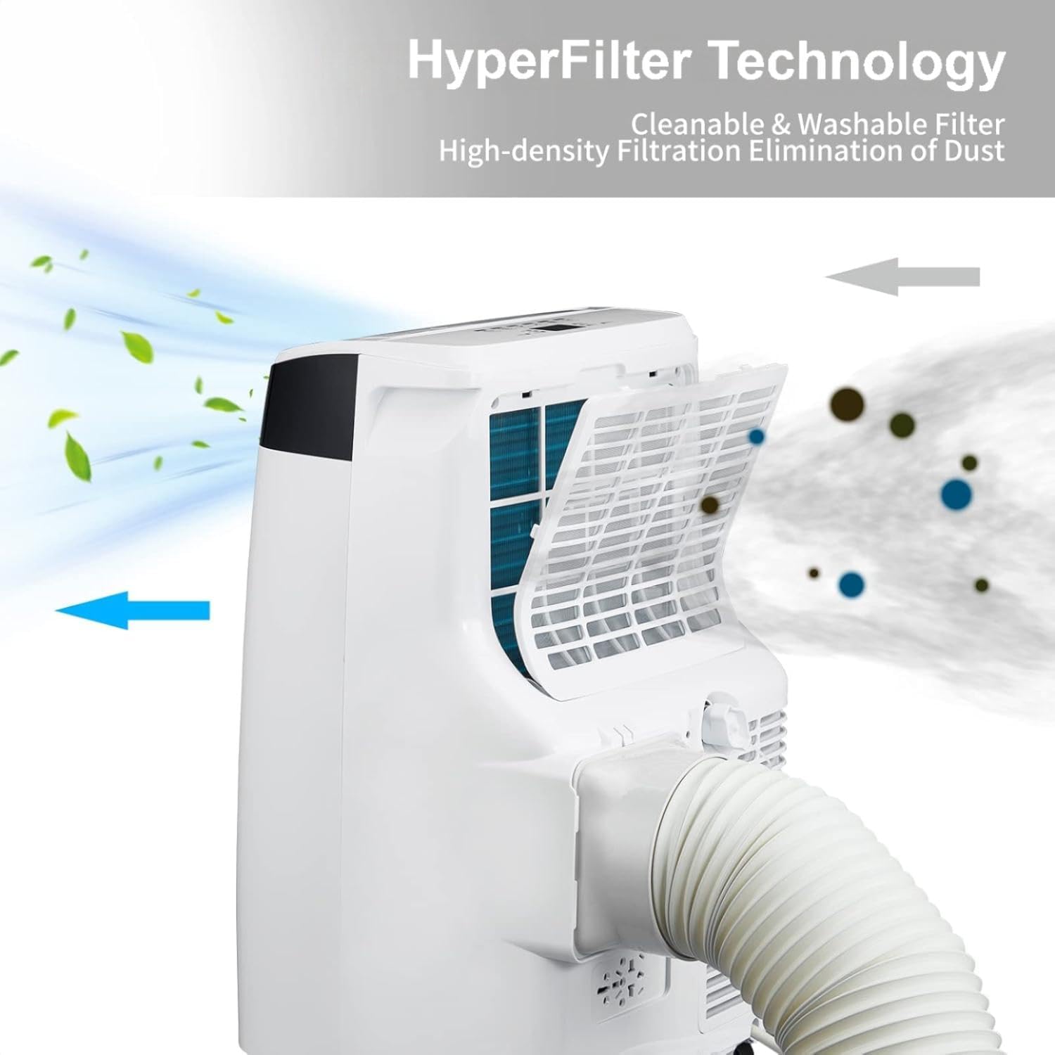 Portable Air Conditioners, 10000BTU 3-in-1 AC Unit with Cooling, Dehumidifier & Fan Modes, Remote Control, Digital Display, Mobility, Quiet Freestanding AC Cooling for 450 Sq.Ft for Home, Office, RV