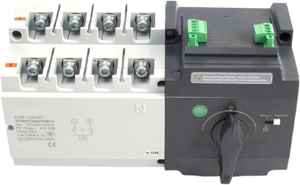 Genset Type ATS Dual Power Automatic Transfer Switch Compatible Generator Controller 80A 125A 250A 4P 400A 630A(630A)