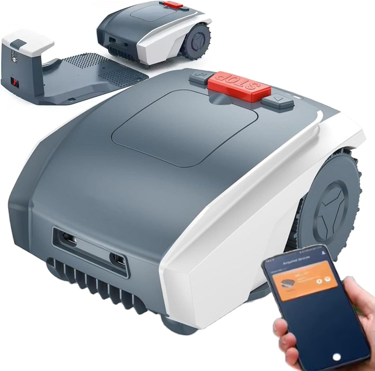 Robot Lawn Mower, APP Controlled Automatic Mower, Self-Charging Robotic Lawn Mowers, Maximum 1500m Lawn Area
