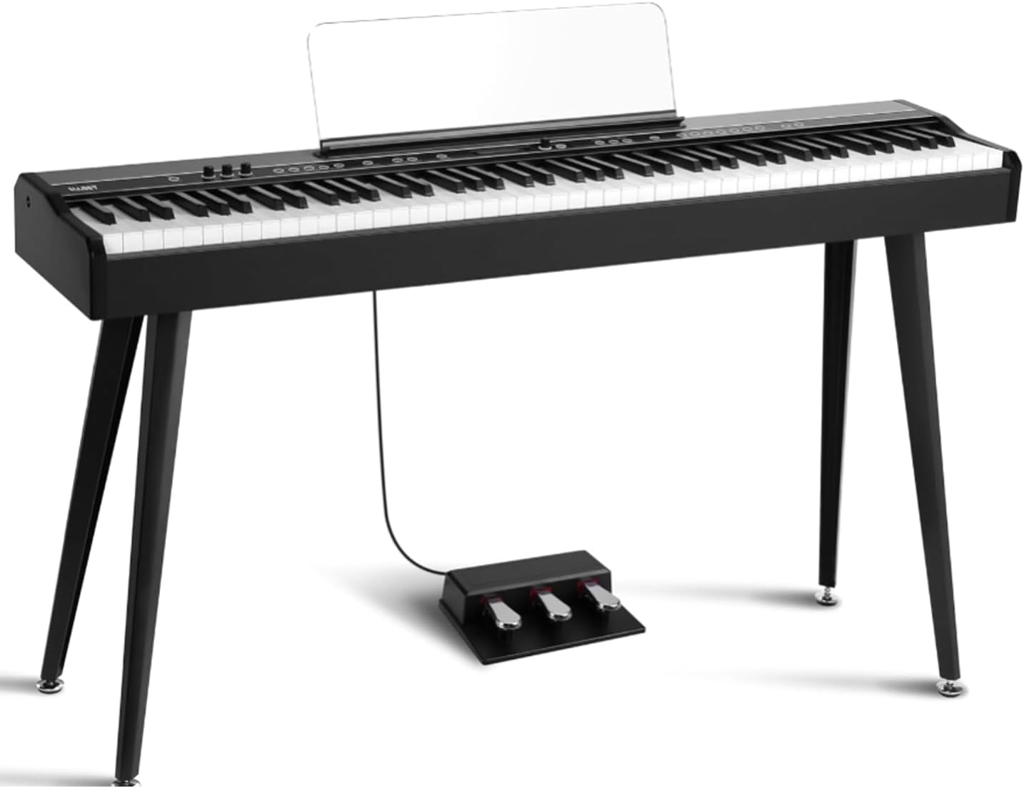88 Key Weighted Digital Piano - Full Size Beginner Electric Keyboard Piano with 256 Polyphony, 230 Rhythm, 128 Tones, Supports USB-MIDI/Wireless Connect