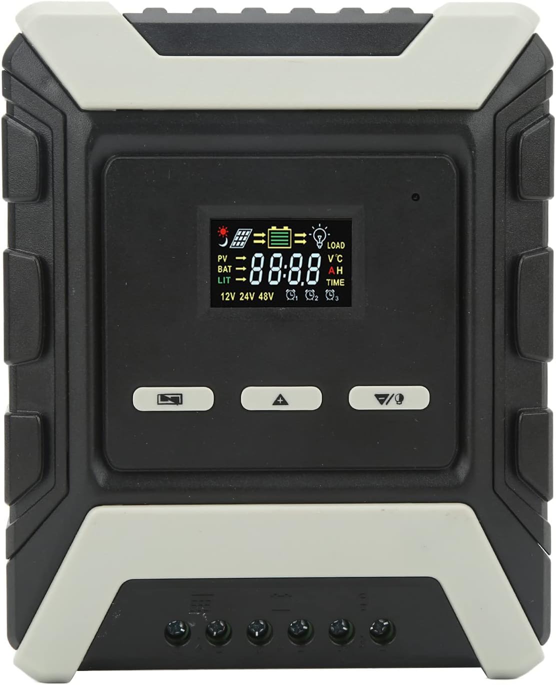 MPPT Solar Charge Controller 12V 24V 48V, Solar Panel Regulator with LCD Color Display, High Efficiency MPPT Controller for Solar PV System, Automatic Voltage Recognition (mppt-40A)