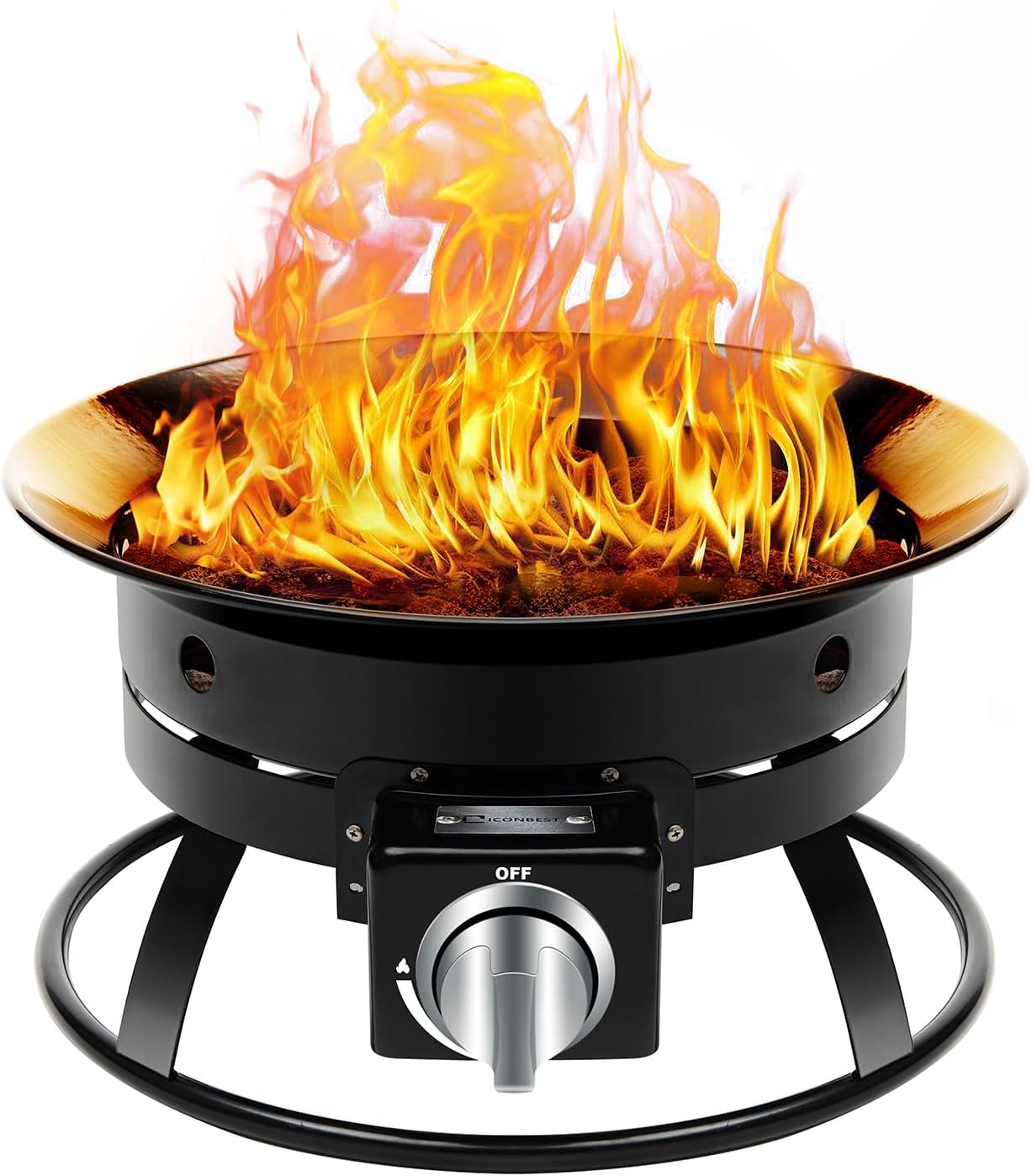 Outdoor Living Firebowl - Smokeless Portable Propane Fire Pit, 19-inch Diameter and 52,000 Btu (19 inch)