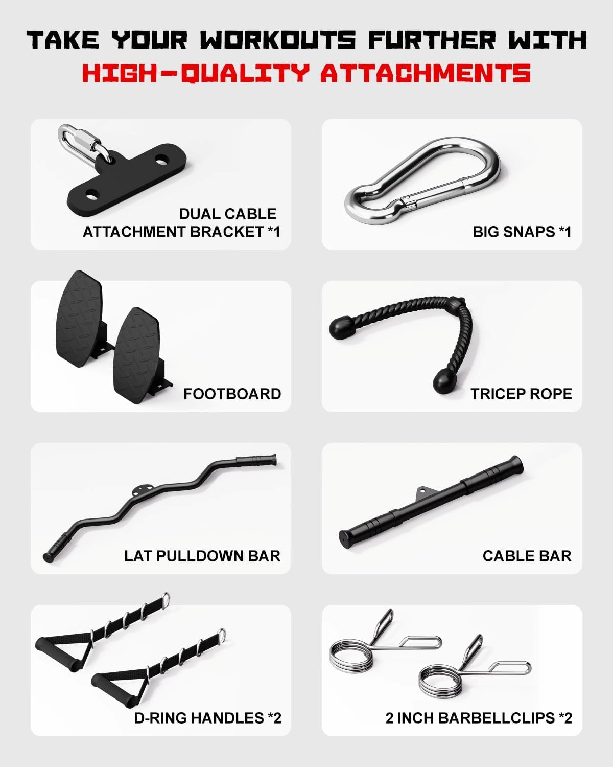 Wall Mount Cable Station, WM1 Cable Crossover Machine with 17 Positions, High and Low Cable Crossover Machine with Removable Footplate for Garage Home Gym