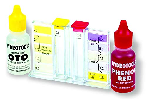 HydroTools Swimming Pool Chlorine Bromine pH Water Testing Test Kit (12 Pack)