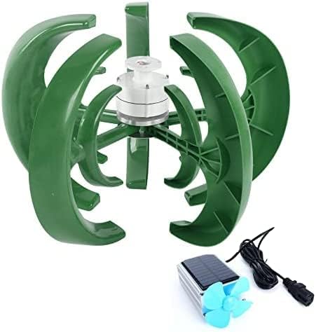 Energy Vertical Wind Turbine, 8000W Low Wind Speed Start Rotation Alternative Accessories Portable Wind Generator for Campingturbine