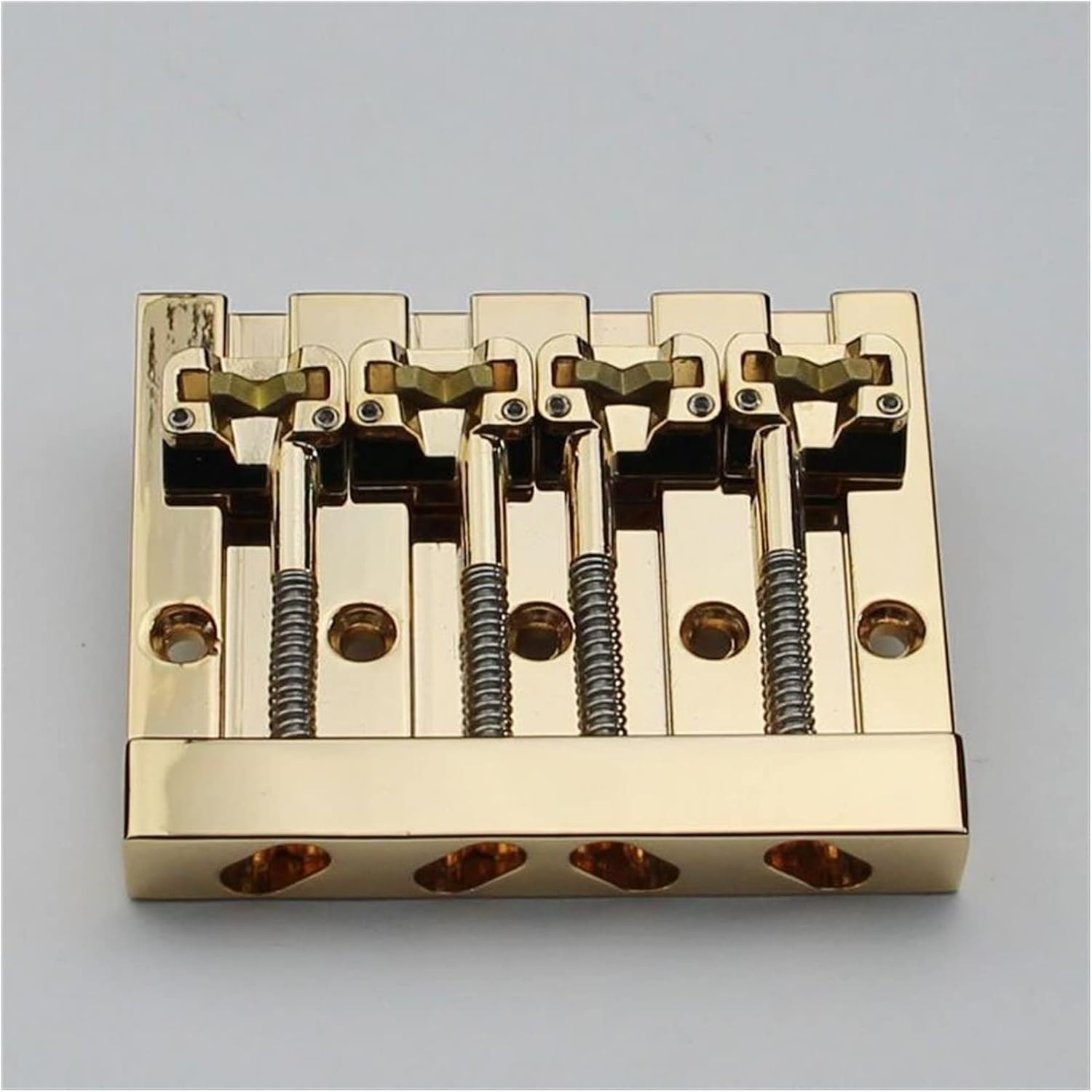 Bass Bridge 4-String Retrofits Bass - Gold Electric Guitar Bridge