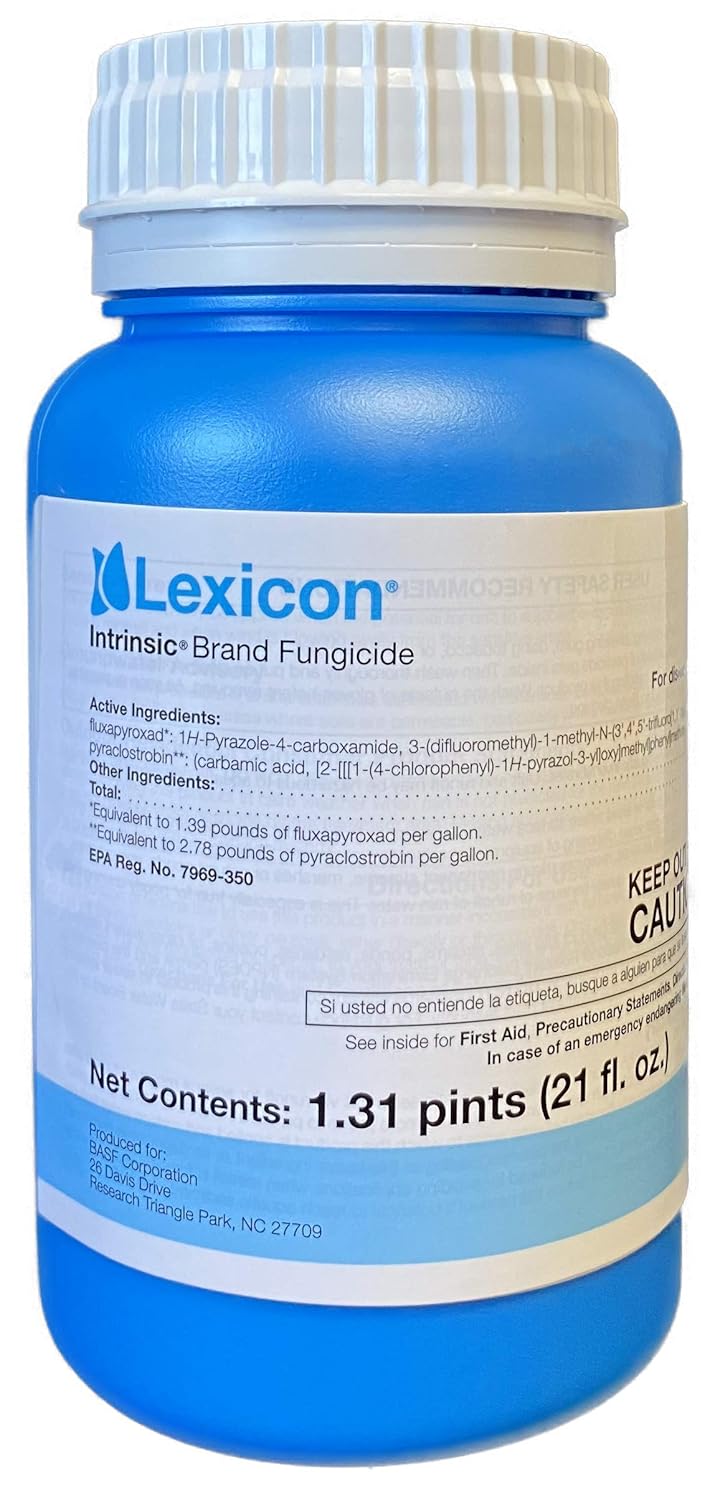 BASF Lexicon Intrinsic Fungicide - Dual Active Fluxapyroxad & Pyraclostrobin - Turf Disease Control - 21 Fl oz