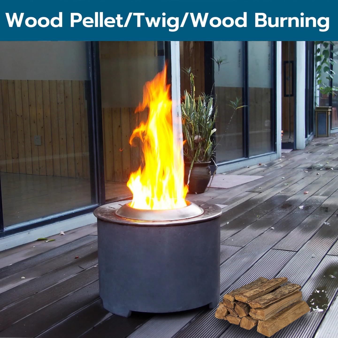 Afterglow Smokeless Fire Pit, 20.5