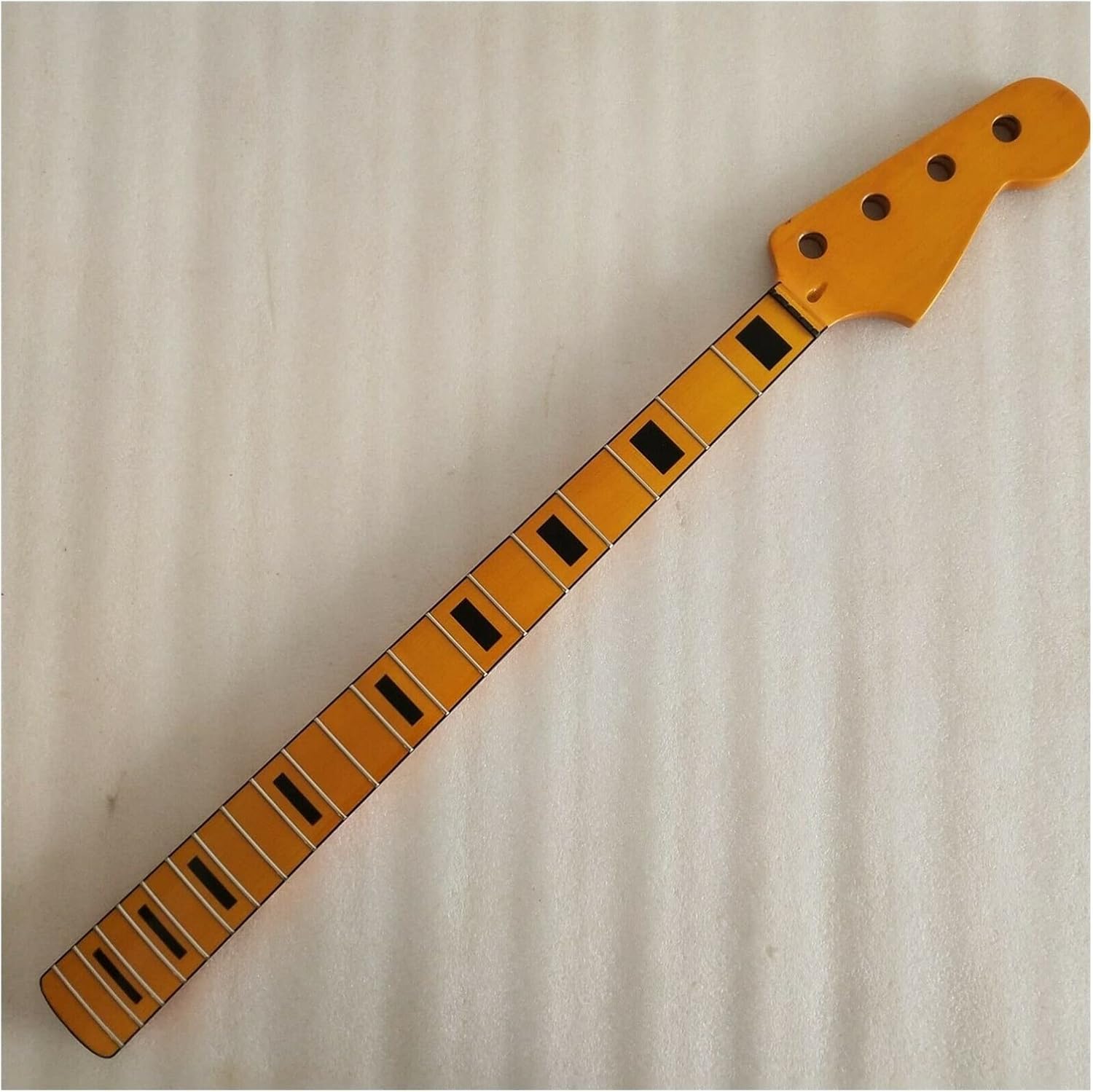 DIY Guitar Neck Maple 20 Fret Bass Guitar Neck Replacement 4 String Maple Fingerboard 38mm Nut Guitars Parts