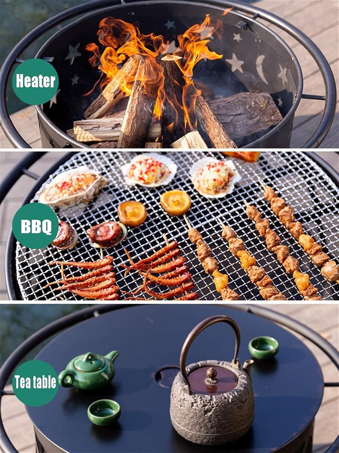 Fire Pits Outdoor Fire Pits Outdoor Wood Burning, European Style Outdoor Heating, Garden Gifts for Neighbors