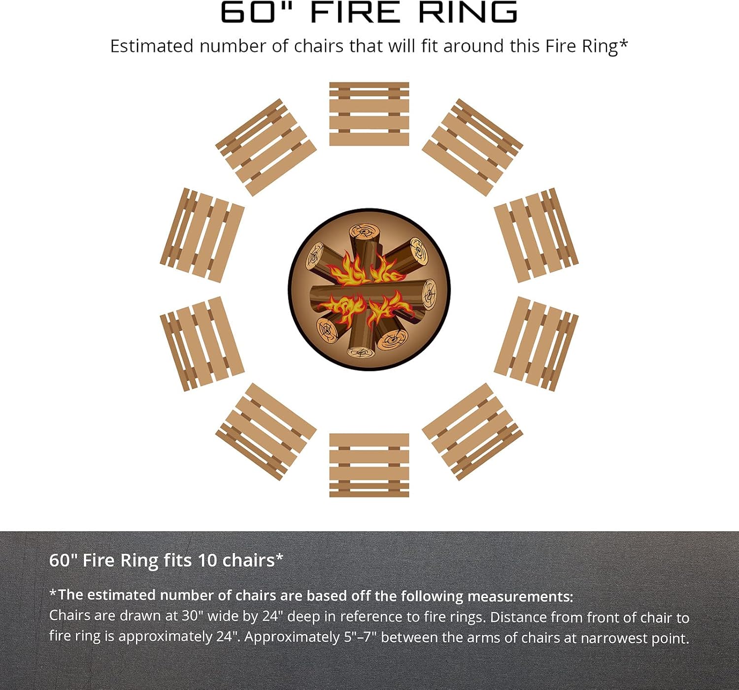 PD Metals LD00760 Lab N Duck Unpainted 12 in. Tall 60 in. Diameter Outdoor Fire Ring - 60 x 60 x 12 in. - Rustic Black Color