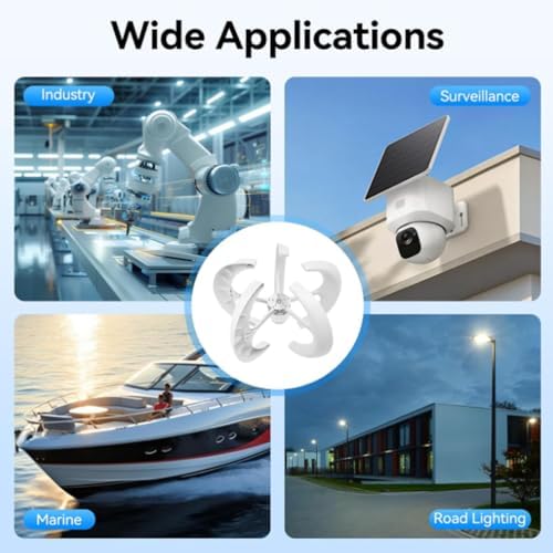 5000W Vertical Axis Wind Turbine Generator - 5 Blades, 12V/24V/48V/220V, Permanent Magnet, IP67 Waterproof, Perfect for RVs and Terraces with Controller