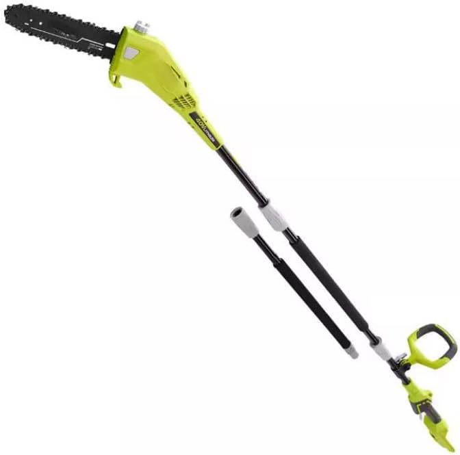RY40506BTL-RY10C1-RYBIO24 Fits for Ryobi 10 in. 40-Volt Electric Cordless Pole Saw (Tool Only) with Extra Chain and Bar and Chain Oil