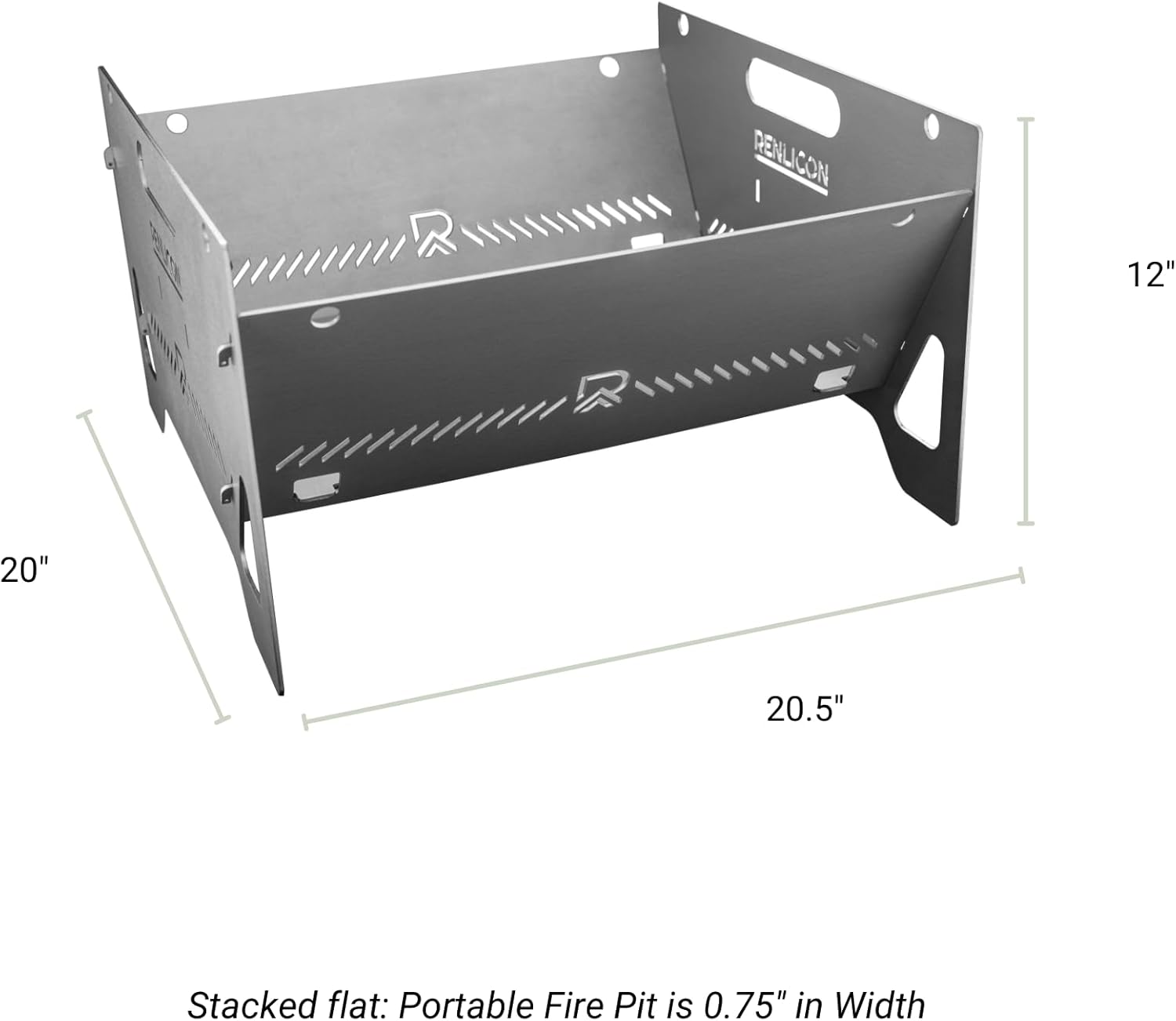 RENLICON'S Portable Fire Pit is Easy to Assemble, Collapse, and Stores Flat so You can take it on The Road to Your Next Adventure!