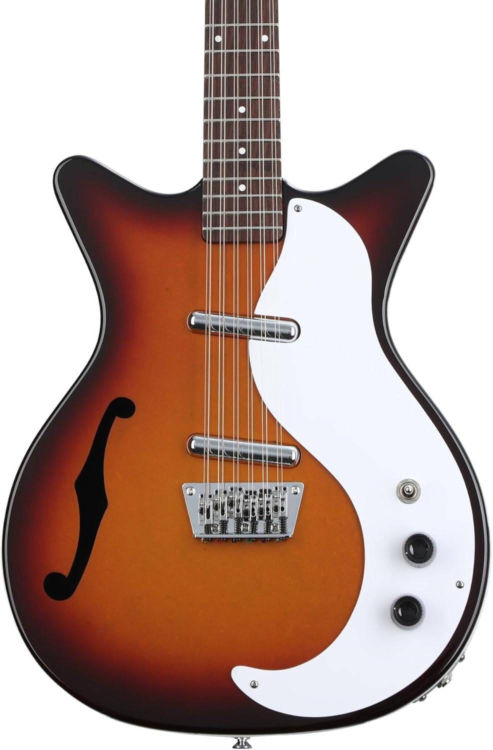 Danelectro 12-string Semi-hollowbody Electric Guitar - Cherry Sunburst