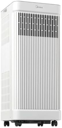 Midea 6,000 BTU DOE Smart Portable Air Conditioner, for spaces up to 250 sq. ft., 870 watts, 3-in-1 comfort: Air Conditioning, Fan, and Dehumidifier, Built-in Wheels - MAP06S1JWT-B