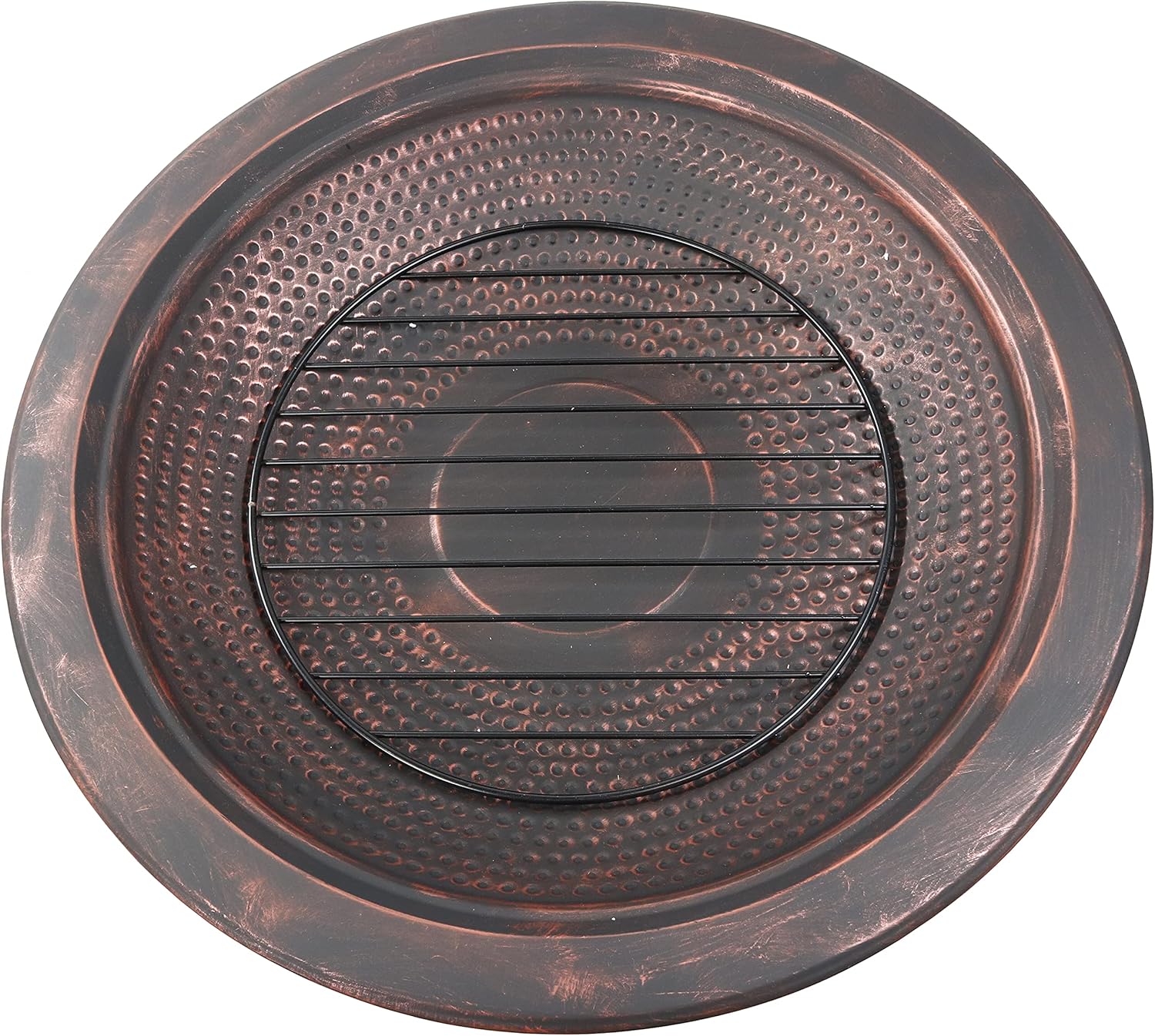 Sunnydaze 29-Inch Elevated Wood-Burning Fire Pit Bowl with Stand - Includes Spark Screen, Wood Grate, and Poker