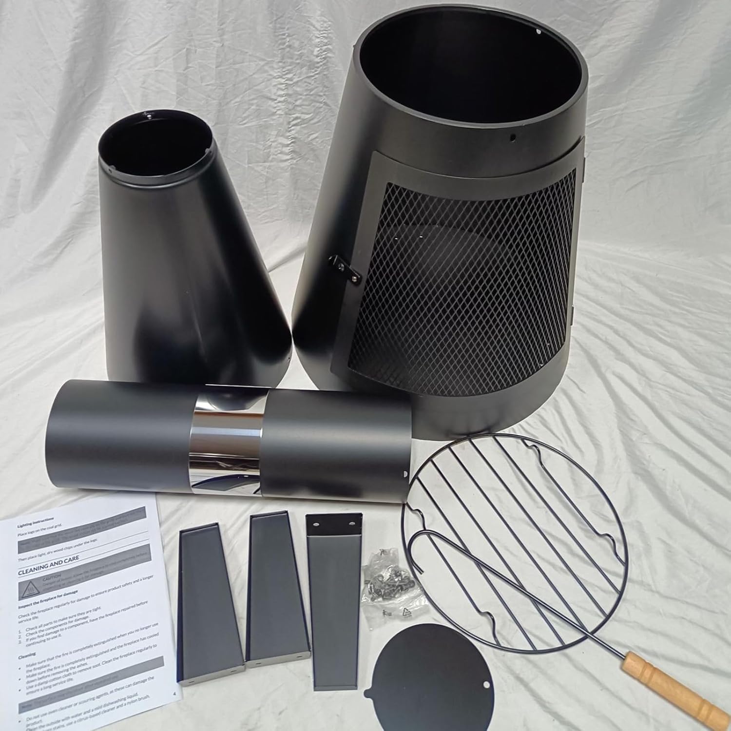 Fire Pit Outdoor for Patio Garden Decoration, Backyard - Outdoor Fireplace & Fire Pit Combo for Outdoor Living, 32-Inch Fire Pit Table for Warmth & Ambiance