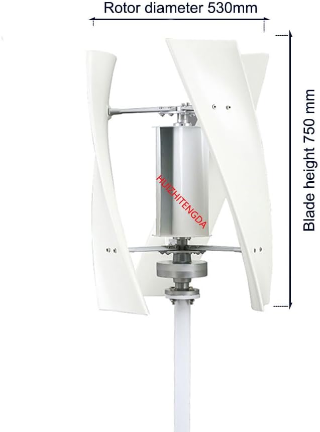 10000W Vertical Wind Turbine Generator 12V/24V/48V 220V with 3 Blades & Controller Low Wind Speed, Noiseless Household Wind Turbine Generator Easy to Assemble