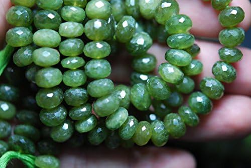 13 inch natural beads strand of 6-7mm faceted rondelle vessonite gemstone beads for DIY jewelry - necklace, bracelet, earring, ring.