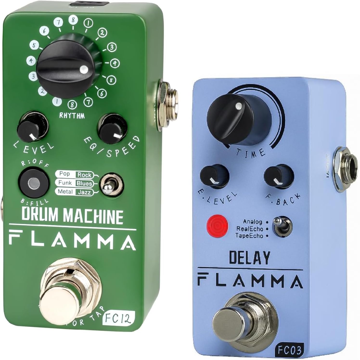 FC12 Drum Machine Guitar Pedal and FC03 Delay Pedal