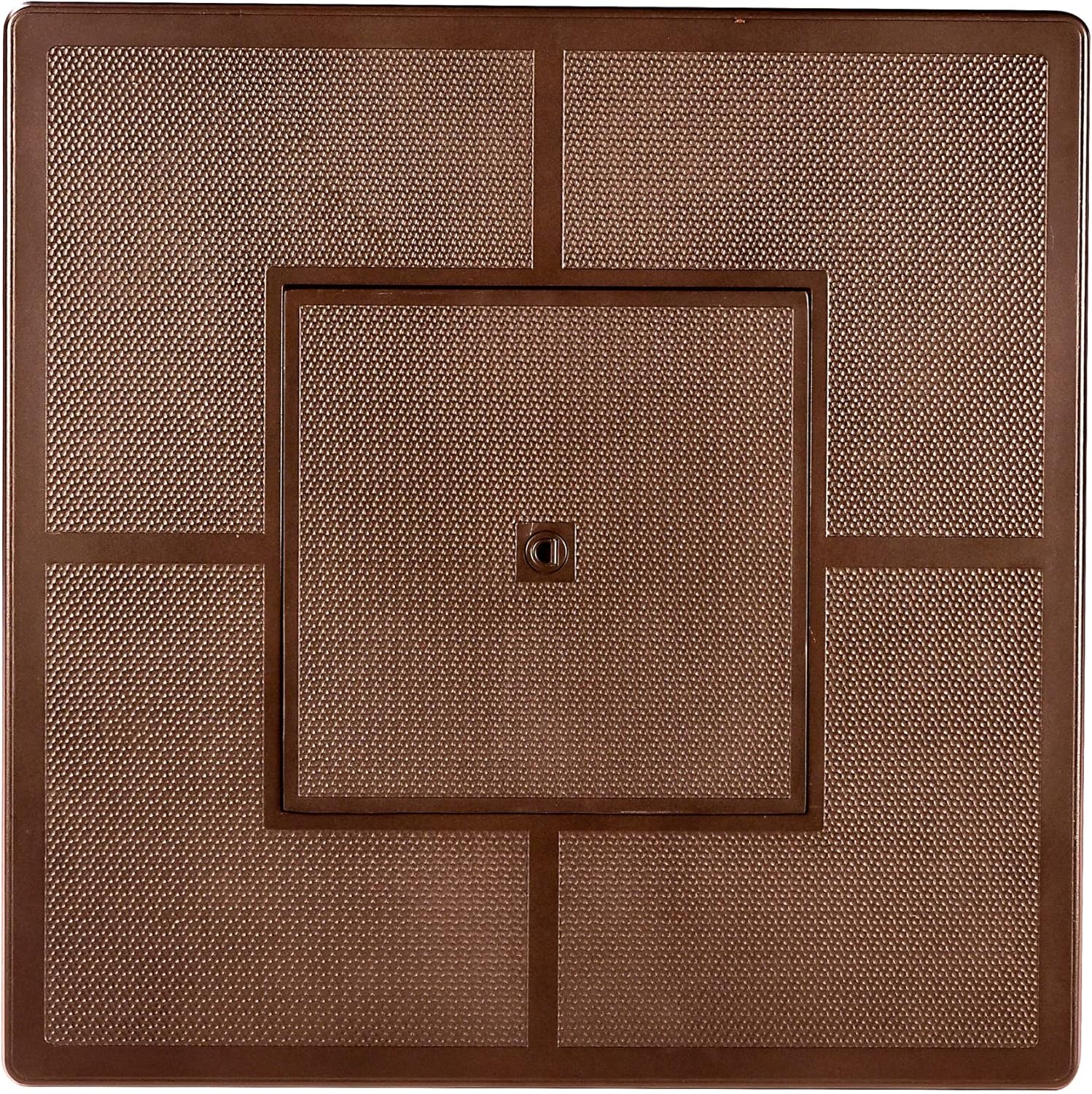 Square 42 in. x 42 in. Aluminum Propane Fire Pit Table with Glass Beads, Two Covers, Lid, 57,000 BTUs in Brown Finish