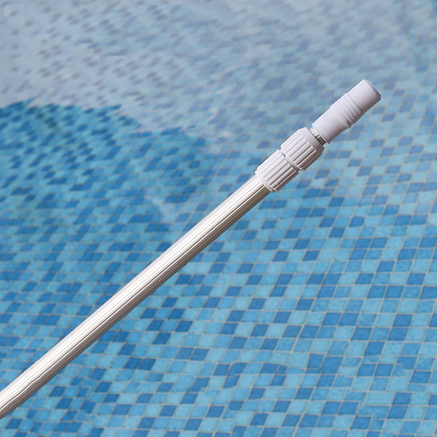 Telescopic Extension Pole, Professional Aluminum 3 Section Swimming Pool Pole for Skimmer Nets Vacuum Heads Rakes Brushes(500cm Rod)