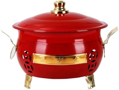 Outdoor Burn Barrel, Incinerator with Lid, Metal Fire Pit, Double Handle Trash Burning Containers, for Burning Garbage Leaves(Red,45cm/18in)