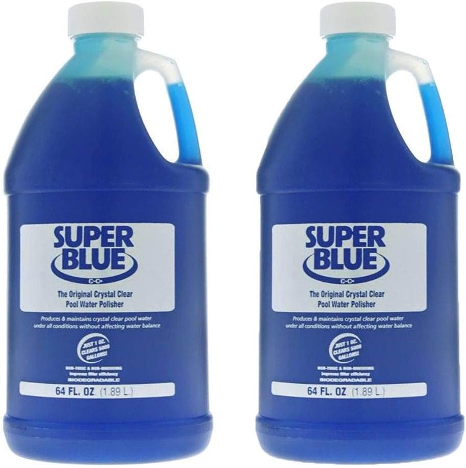 Robarb 20155A Super Blue Crystal Clear Pool Water Clarifier, 1/2 Gallon (2 Pack)