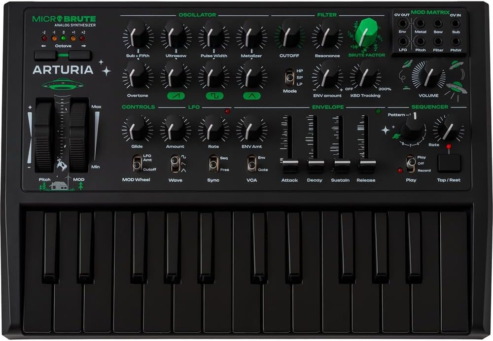 Arturia 540102 MicroBrute UFO Analog Synthesizer (Renewed)