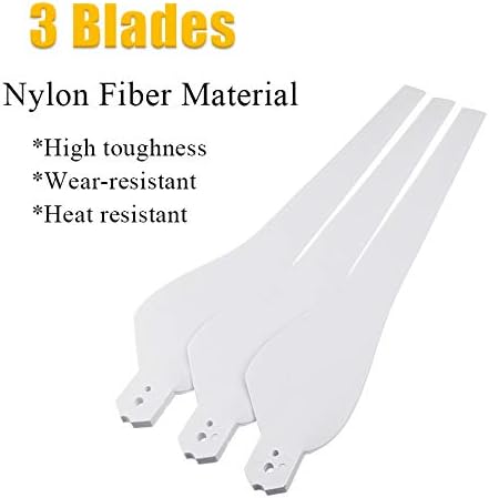 SISHUINIANHUA 800W Wind Generator AC12V/24V Wind Turbines Wind Turbines Generator with 3 Nylon Fiber Blades for Home Solar Streetlight,Boat,12v