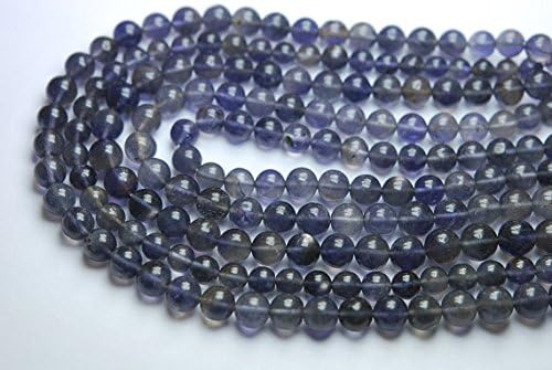 12 Inch Strand,Large Size,Natural Iolite Smooth Balls Beads,6-7mm Size,