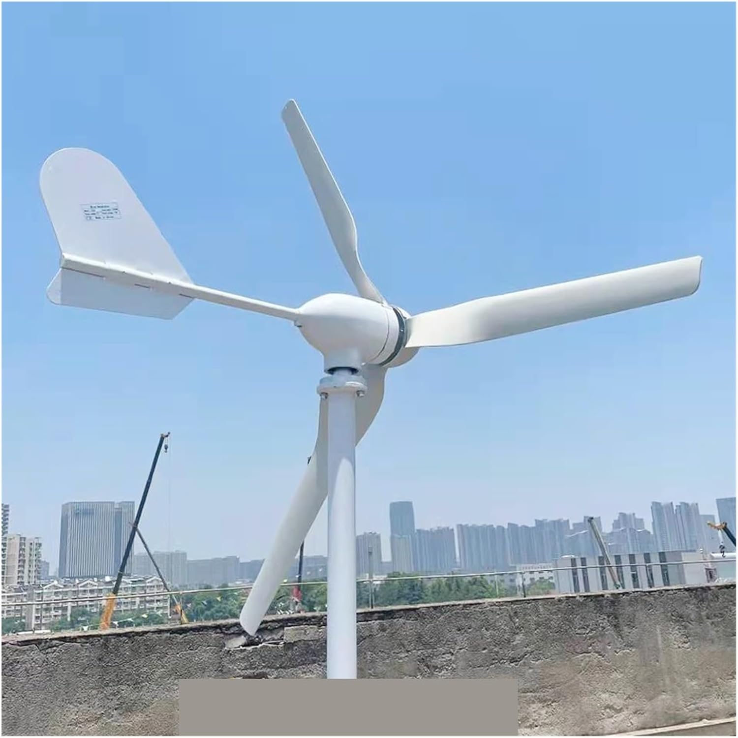 Wind Turbine Generator Kit, 20KW Horizontal Axis Wind Energy Turbine Generator for Home Farm Electric Alternator 20000W 24V 48V Windmill Three Phase AC for Hybrid Solar Wind System(24V_20KW)