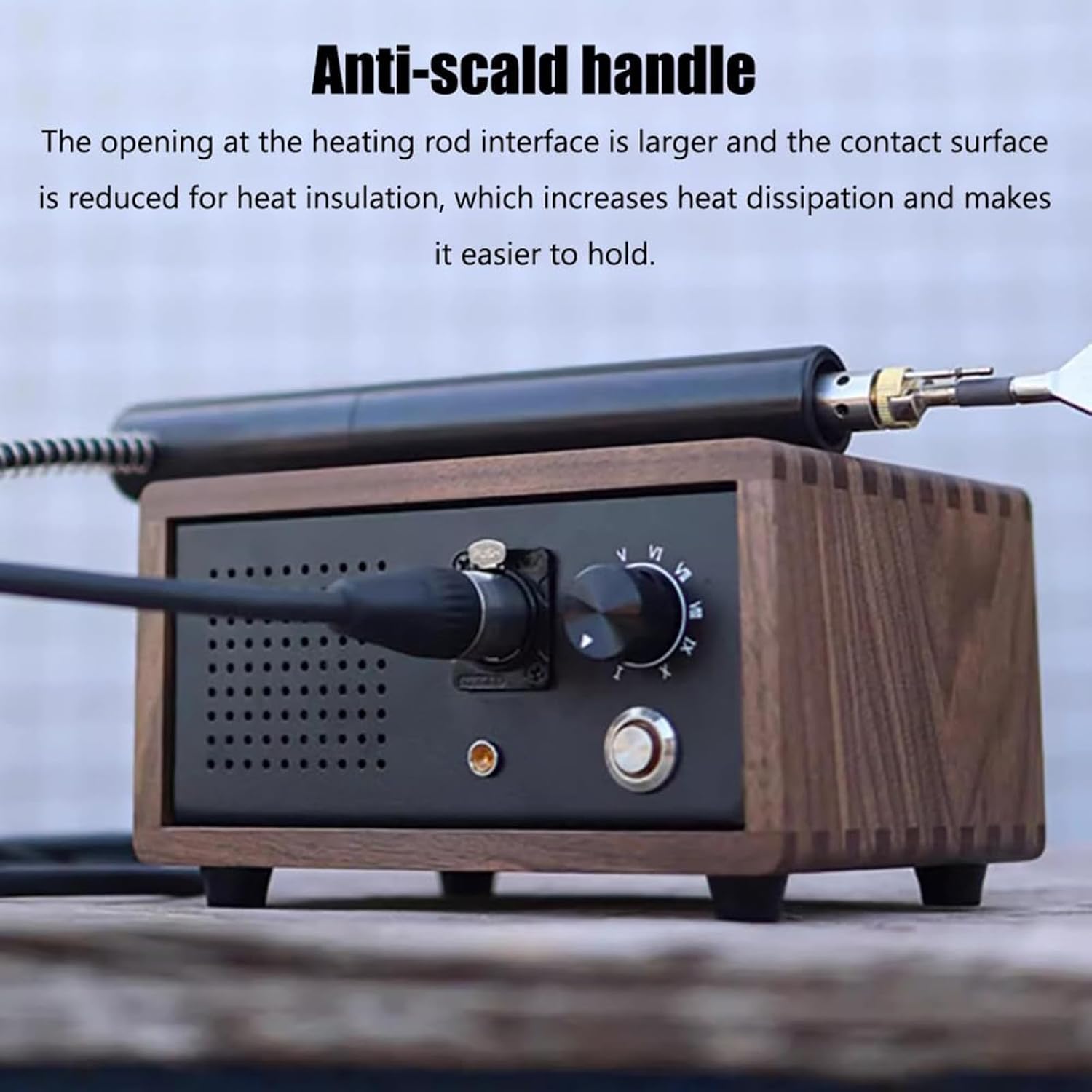 Electric Hot Creasing Edging Machine, with 5 Hot Heads, 10 Gear Temperature Control, Detachable Detachable Iron Head, Anti-Scald Handle, for Craft-Singleportmachine