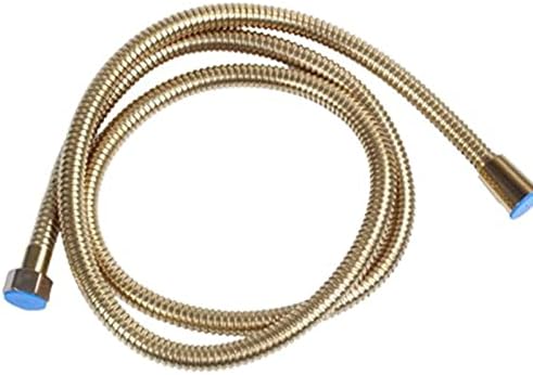 Showerhead Hose, Shower Hose Stainless Steel Compact Shower Hose Encryption Tube Shower Pipe(Color:Black) (Color : Chrome)