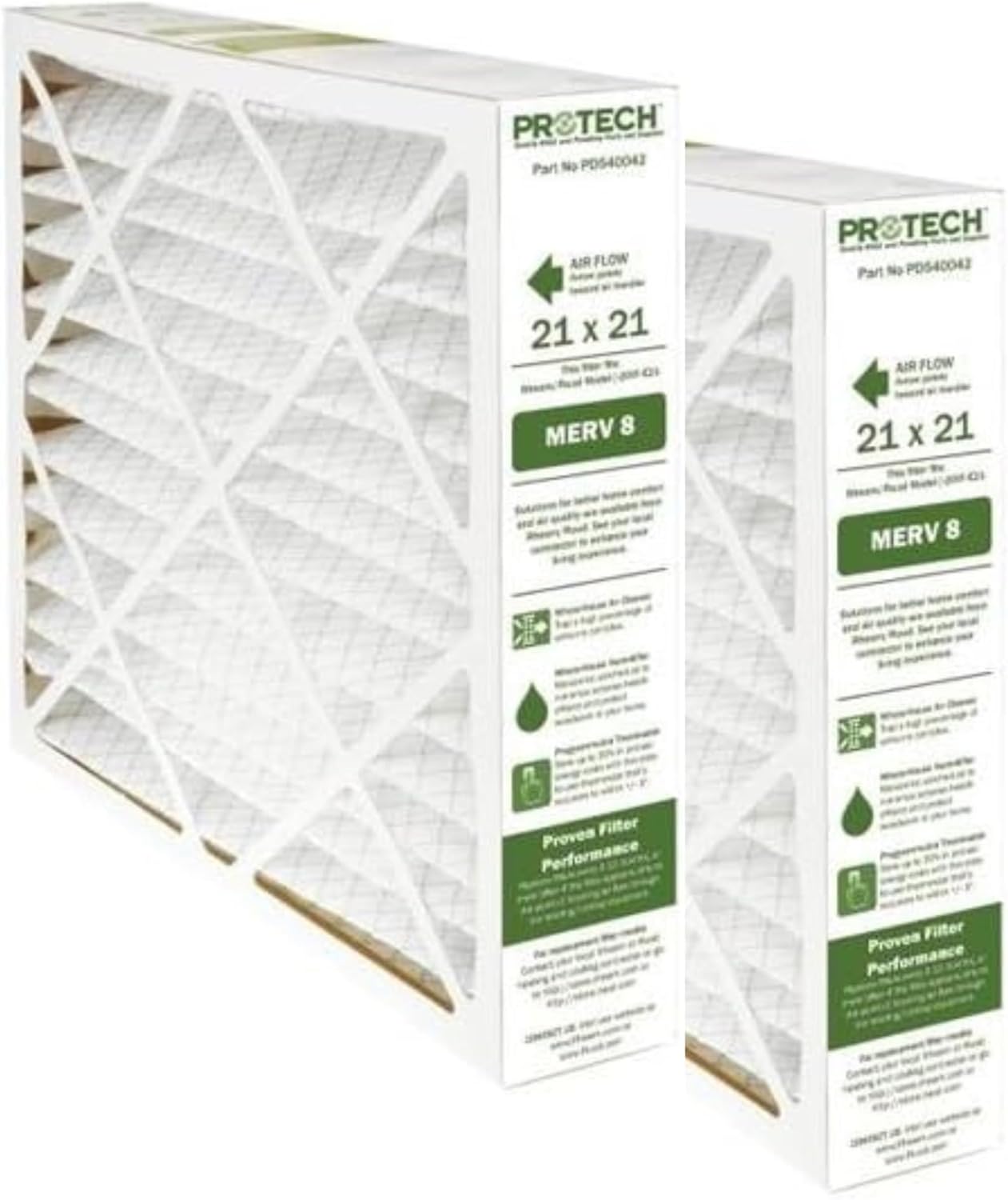 PD540042 - Replacement MERV8 Media Filters for Exact Fit XHF-E21 Series Media Air Cleaners, 21