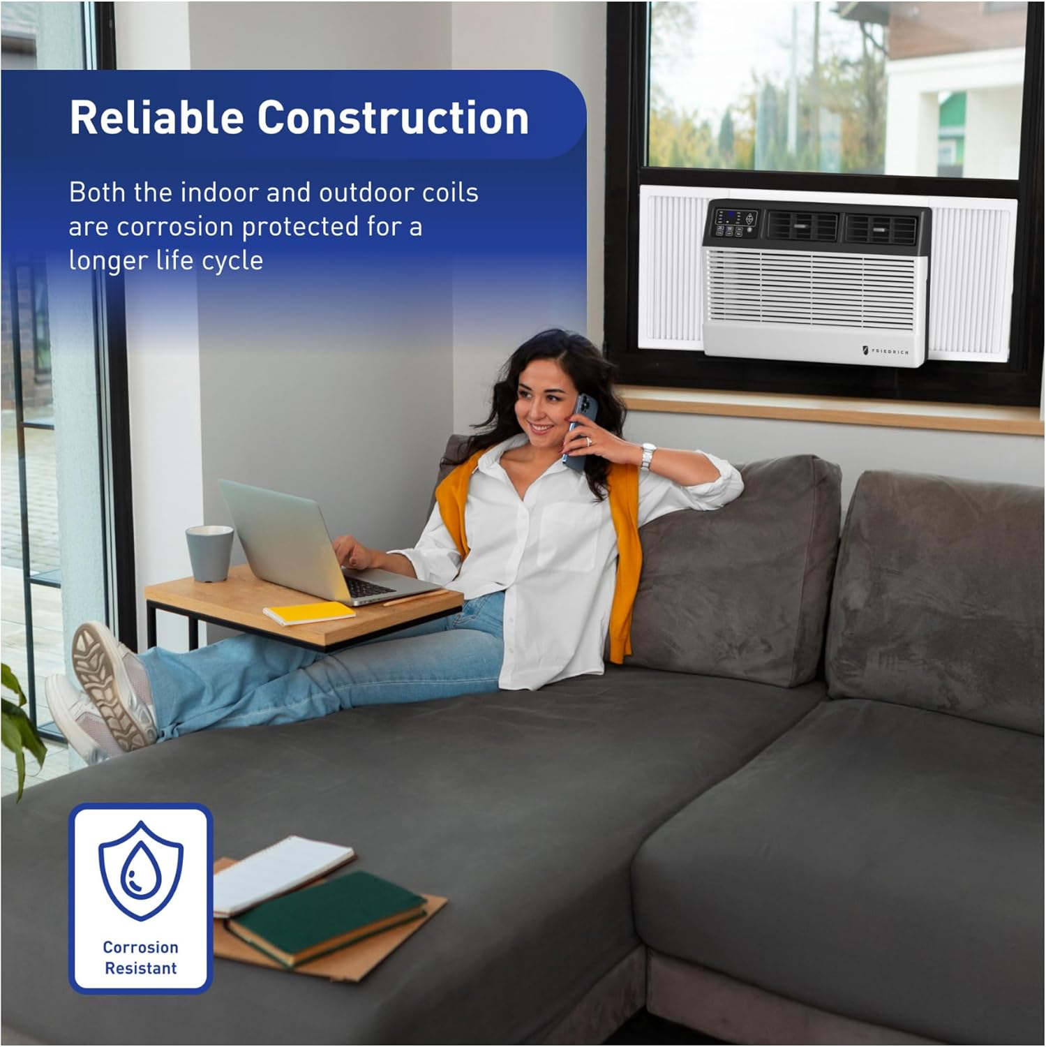 Friedrich Chill Premier 10,000 BTU 115v Cooling Only Window & Wall Unit (Renewed)