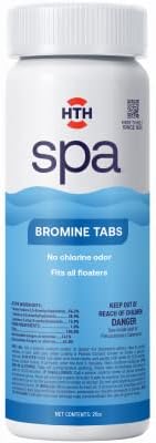 HTH 86108 Spa Bromine 1-in. Tablets, 2-Lb. - Quantity 6