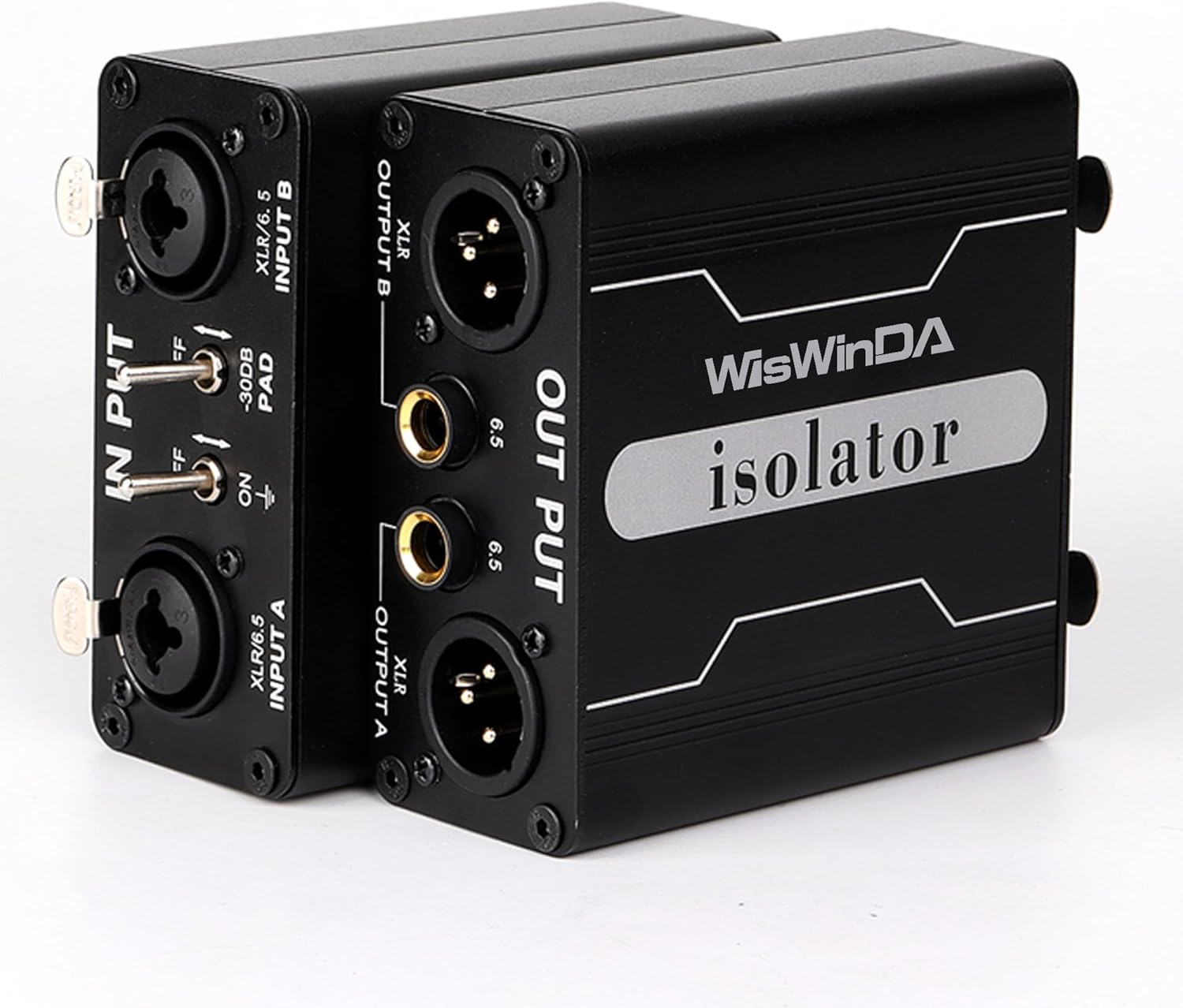 XLR Ground Loop Isolator Hum Eliminator for Home Stereo System/Speaker/Car Audio/Car Kit/Audio Player (Eliminate The Buzzing Noise) (XLR-Dual Channel Stereo)