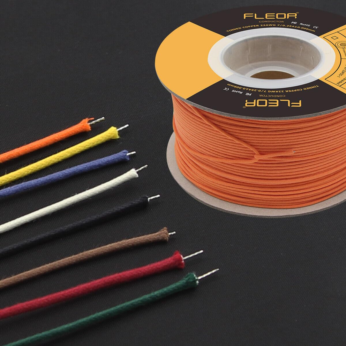 200m Vintage Cloth Braided Push Back Wire 22AWG for Guitar Amp Wg Projects
