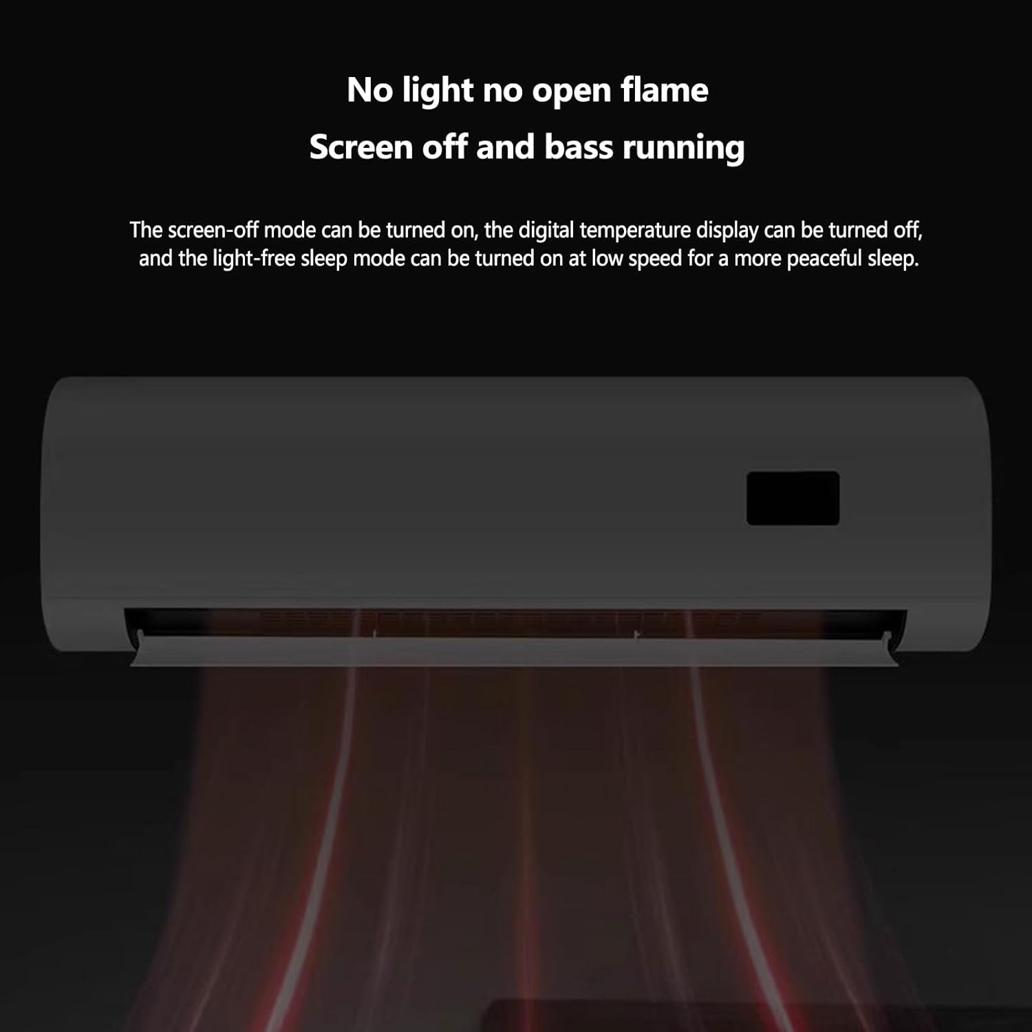 Household Air Heater, Wall-Mounted Bathroom Waterproof Electric Heater Heating and Cooling Dual-Use Energy-Saving Heater for Indoor Outdoor Office Patio Conservatory,White