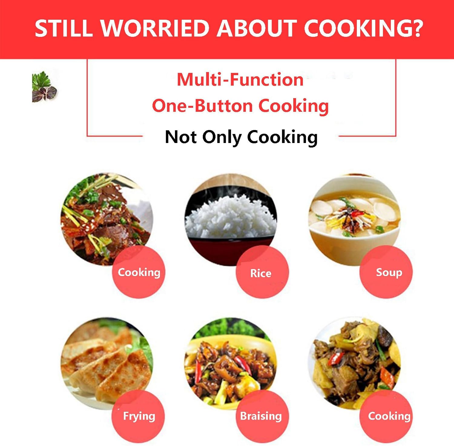 Automatic Food Processor 360° Rotatable Stir Fry Robot, Cooking Machine 2200W Food Steamer w/2 Grater, 7 Levels Fire Power Appointment, 150° Tilt Drum Design - Aluminum Alloy Frame